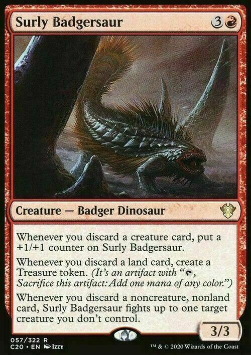 Surly Badgersaur ~ Commander: Ikoria [ NM ] [ Magic MTG ]