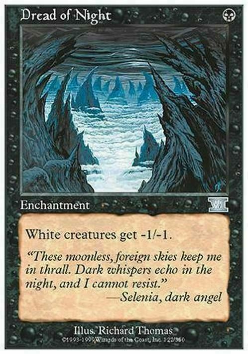 Dread of Night ~ Sixth Edition [ EX ] [ Magic MTG ]