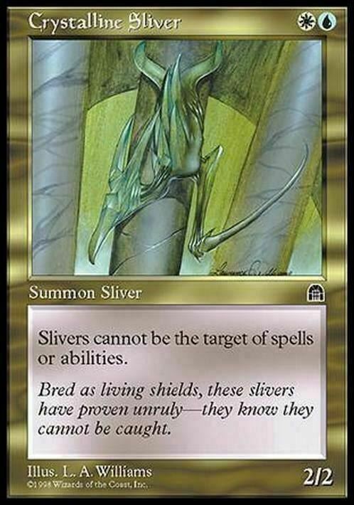 Crystalline Sliver ~ Stronghold [ HEAVILY PLAYED ] [ Magic MTG ]