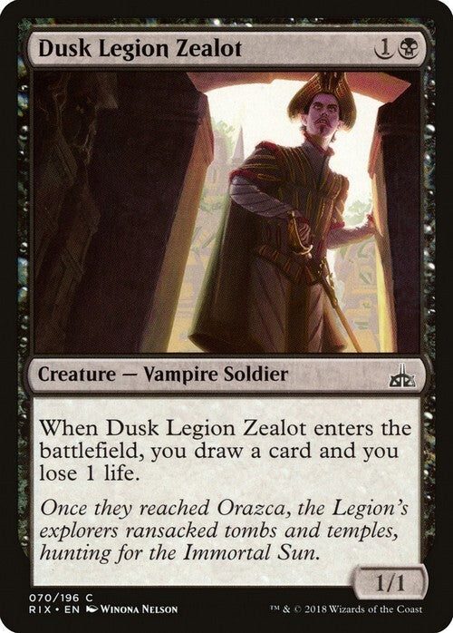 Dusk Legion Zealot ~ Rivals of Ixalan [ EX ] [ Magic MTG ]