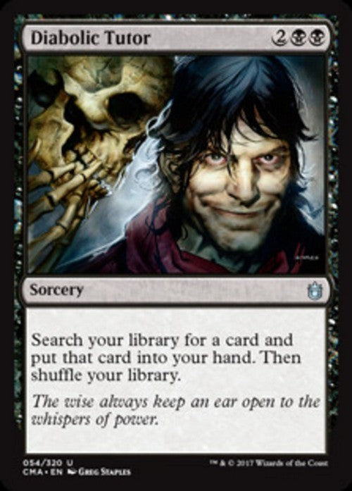 Diabolic Tutor ~ Commander Anthology 1 [ EX ] [ Magic MTG ]
