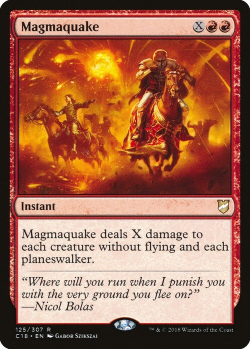 Magmaquake ~ Commander 2018 [ EX ] [ Magic MTG ]