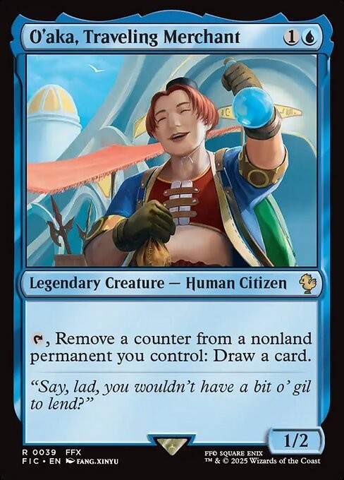 O'aka, Traveling Merchant ~ Commander: Final Fantasy [ NM ] [ Magic MTG ]