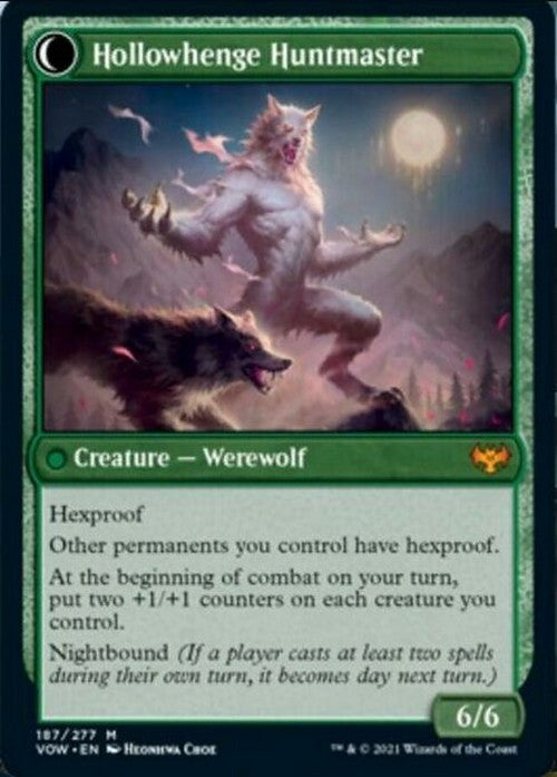 Avabruck Caretaker / Hollowhenge Huntmaster ~ Crimson Vow [ NM ] [ Magic MTG ]
