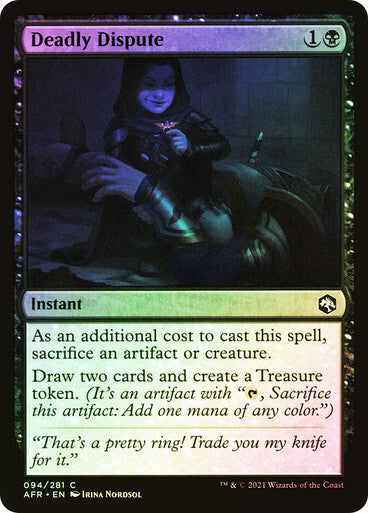 FOIL Deadly Dispute ~ Adventures in the Forgotten Realms [ NM ] [ MTG ]