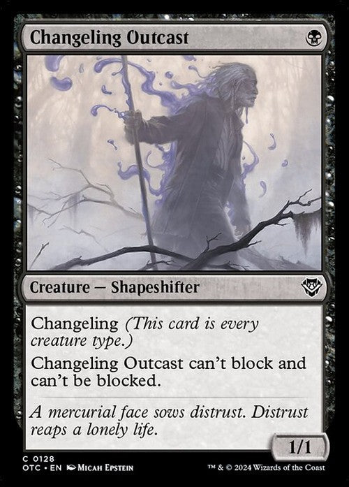Changeling Outcast ~ Commander: Outlaws of Thunder Junction [ NM ] [ Magic MTG ]