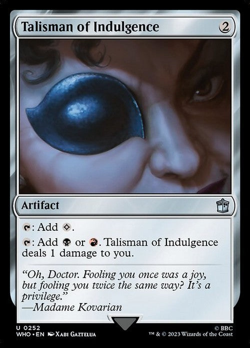 Talisman of Indulgence ~ Commander: Doctor Who [ NM ] [ Magic MTG ]
