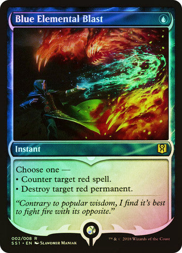 FOIL Blue Elemental Blast ~ Signature Spellbook: Jace [ EX ] [ Magic MTG ]
