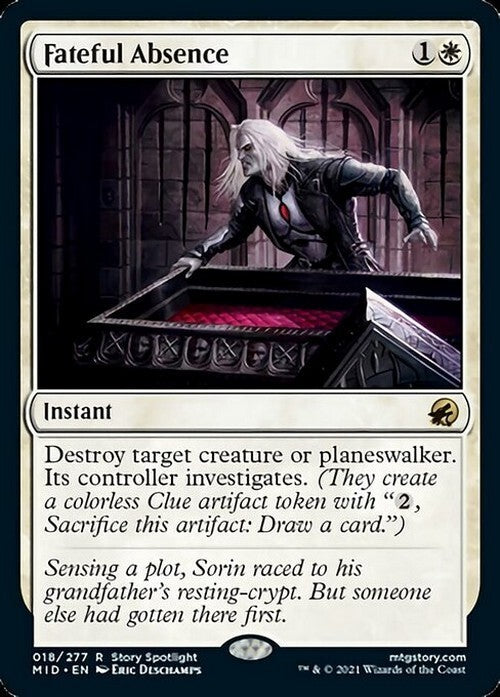 Fateful Absence ~ Midnight Hunt [ NM ] [ Magic MTG ]