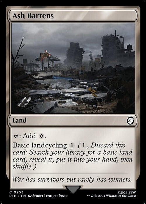 Ash Barrens ~ Commander: Fallout [ NM ] [ Magic MTG ]