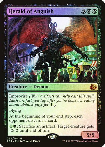 FOIL Herald of Anguish ~ Aether Revolt [ EX ] [ Magic MTG ]