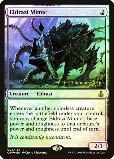 FOIL Eldrazi Mimic ~ Prerelease Oath of the Gatewatch [ EX ] [ Magic MTG ]