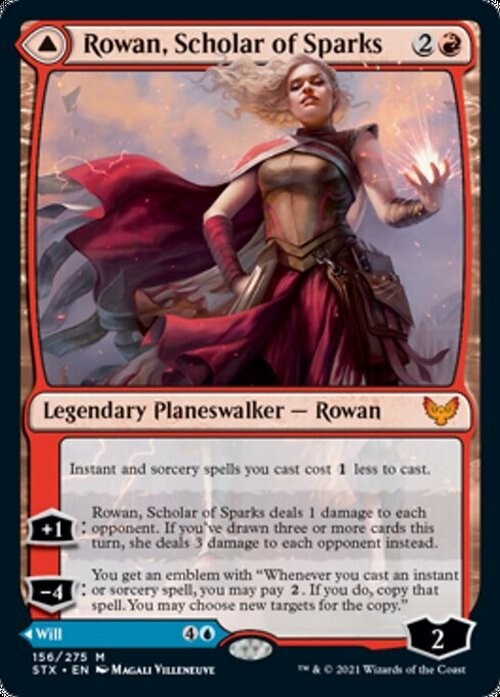 Rowan, Scholar of Sparks / Will ~ Strixhaven [ EX ] [ Magic MTG ]
