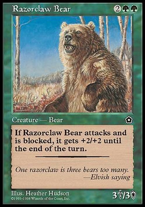 Razorclaw Bear ~ Portal Second Age [ PLAYED ] [ Magic MTG ]