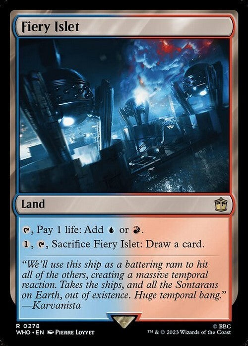 Fiery Islet ~ Commander: Doctor Who [ NM ] [ Magic MTG ]