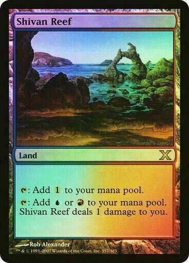 FOIL Shivan Reef ~ Tenth Edition [ EX ] [ Magic MTG ]