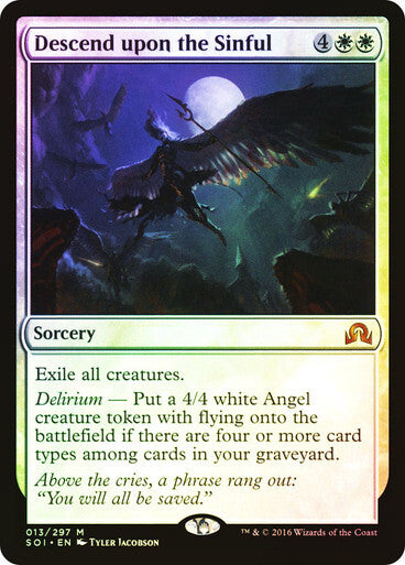 FOIL Descend upon the Sinful ~ Shadows over Innistrad [ EX ] [ MTG ]