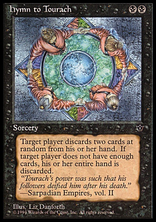 4 x Hymn to Tourach (Each Version) ~ Fallen Empires [ EX ] [ Magic MTG ]