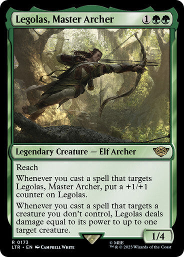 Legolas, Master Archer ~ The Lord of the Rings [ NM ] [ Magic MTG ]