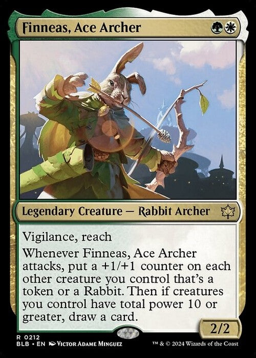 Finneas, Ace Archer ~ Bloomburrow [ NM ] [ Magic MTG ]