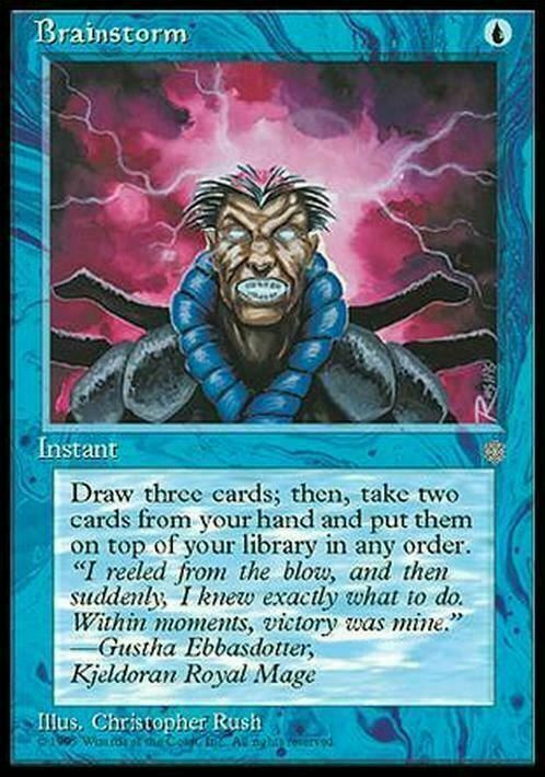 Brainstorm ~ Ice Age [ EX ] [ Magic MTG ]