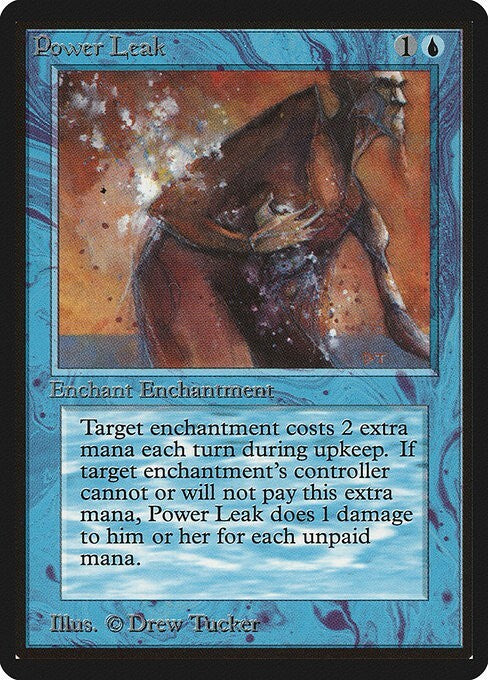 Power Leak ~ Limited Edition BETA [ EX ] [ Magic MTG ]