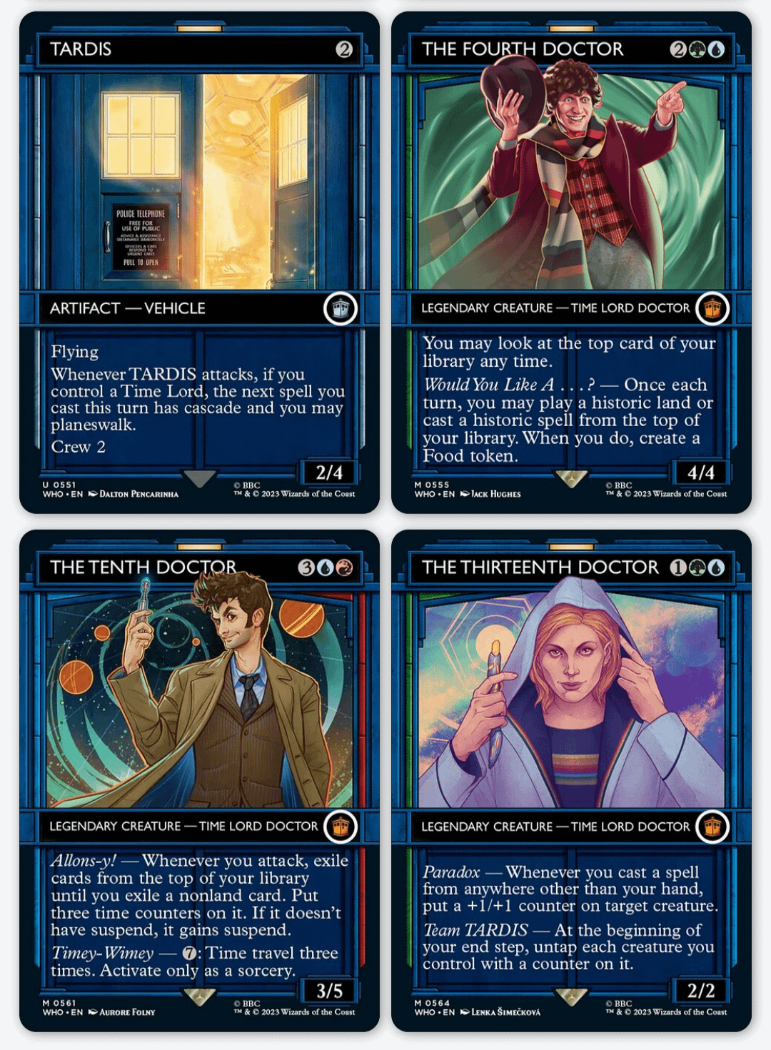Choose your TARDIS SHOWCASE ~ Commander: Doctor Who [ NM ] [ Magic MTG ]