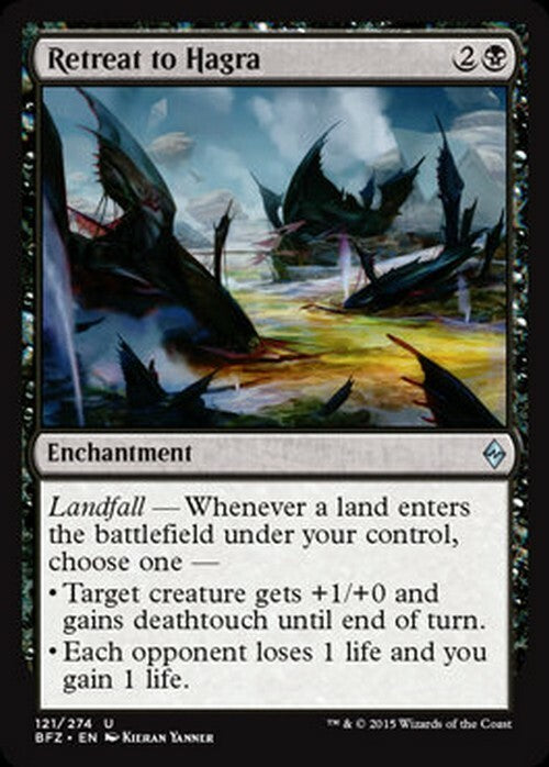 Retreat to Hagra ~ Battle for Zendikar [ EX ] [ Magic MTG ]
