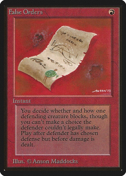 False Orders ~ Limited Edition BETA [ EX] [ Magic MTG ]