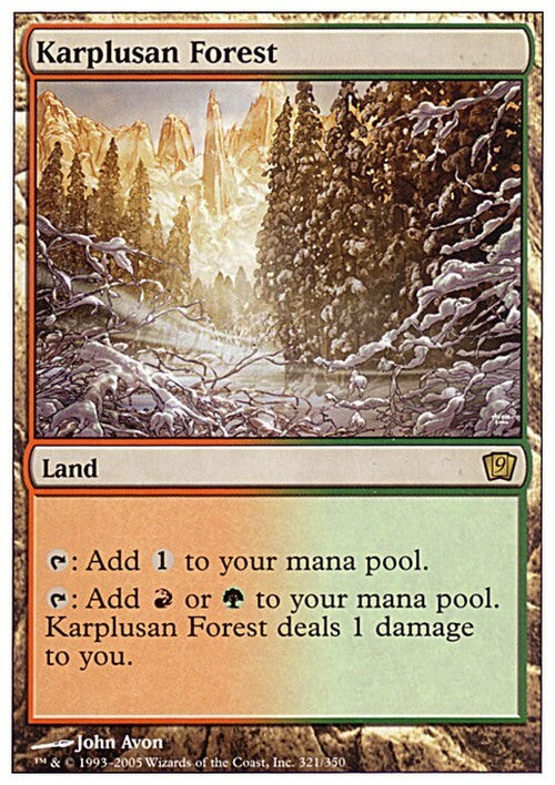 Karplusan Forest ~ Ninth Edition [ EX ] [ Magic MTG ]