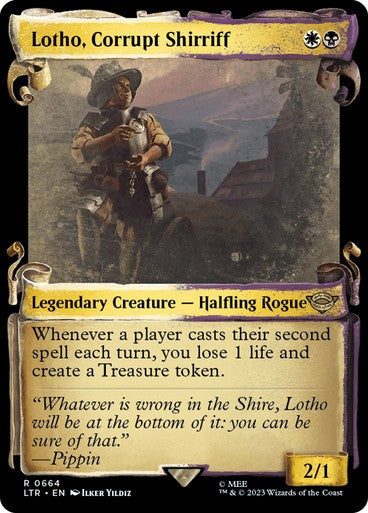 SHOWCASE Lotho, Corrupt Shirriff ~ The Lord of the Rings [ NM ] [ Magic MTG ]