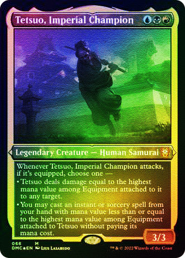 FOIL ETCHED Tetsuo, Imperial Champion ~ Commander: Dominaria United [ NM ]