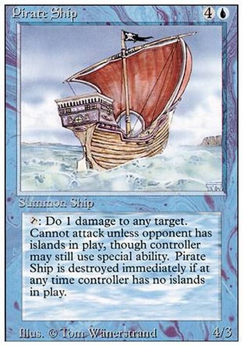 Pirate Ship ~ Revised [ EX ] [ Magic MTG ]