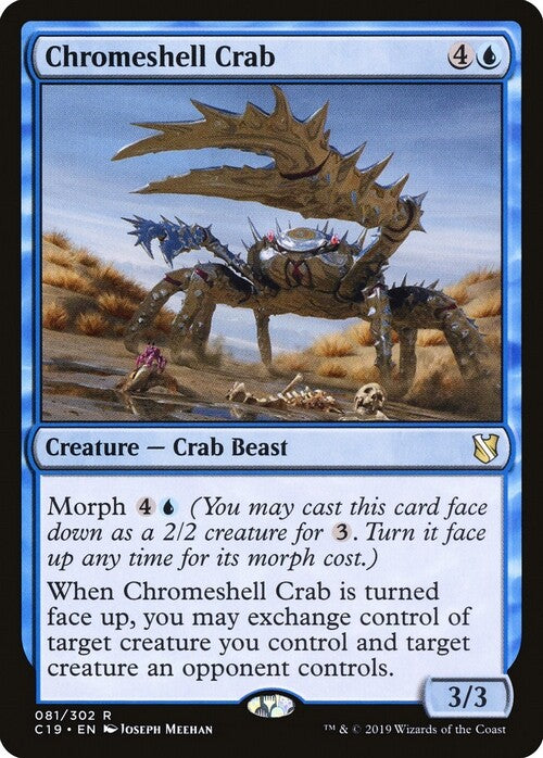 Chromeshell Crab ~ Commander 2019 [ EX ] [ Magic MTG ]