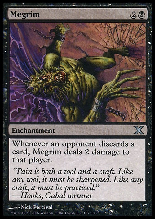 Megrim ~ Tenth Edition [ EX ] [ Magic MTG ]