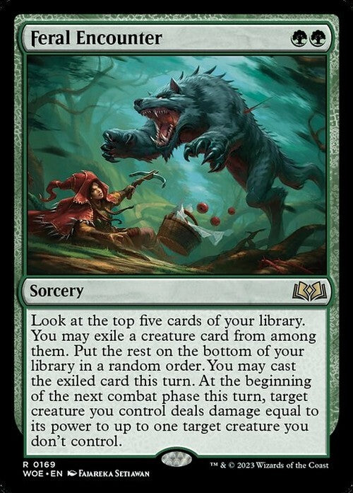 Feral Encounter ~ Wilds of Eldraine [ NM ] [ Magic MTG ]