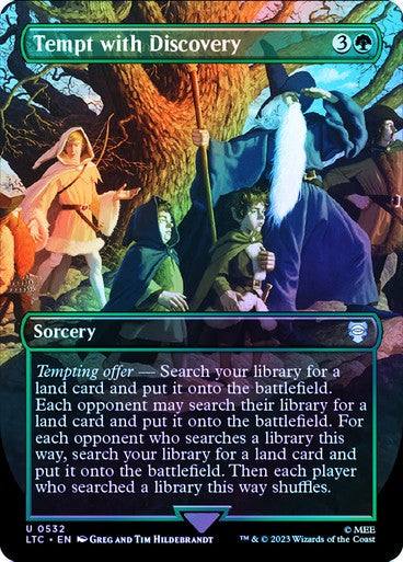 FOIL Tempt with Discovery ~ Commander: The Lord of Rings [ NM ] [ Magic MTG ]