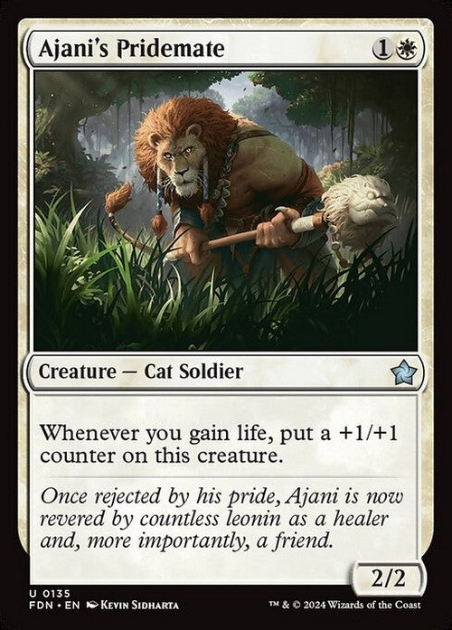 Ajani's Pridemate ~ Foundations [ NM ] [ Magic MTG ]