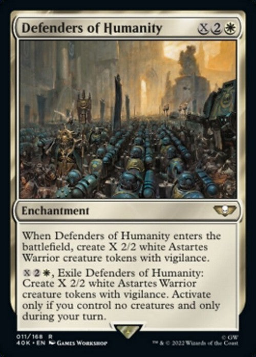 Defenders of Humanity ~ Commander: Warhammer 40,000 [ NM ] [ Magic MTG ]