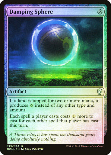 FOIL Damping Sphere ~ Dominaria [ NM ] [ Magic MTG ]