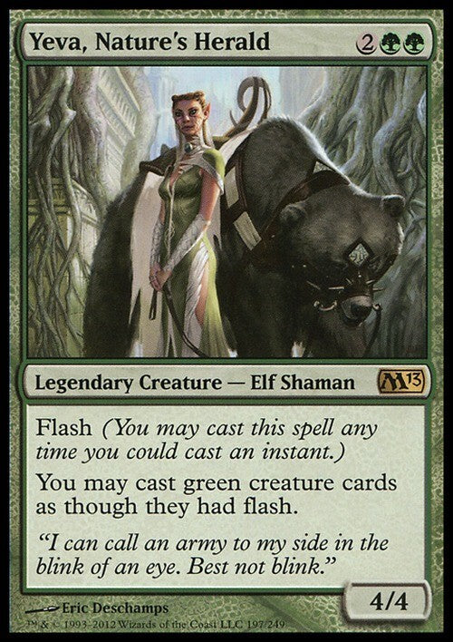 Yeva, Nature's Herald ~ Magic 2013 [ EX ] [ Magic MTG ]