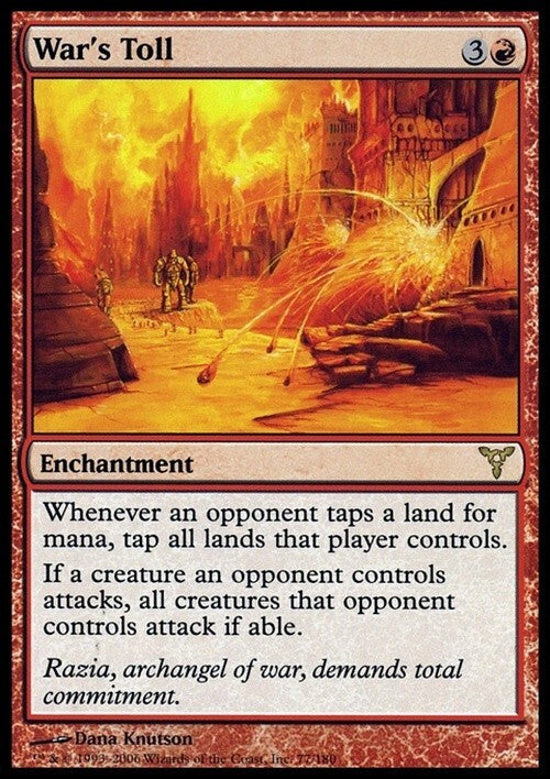 War's Toll ~ Dissension [ EX ] [ Magic MTG ]