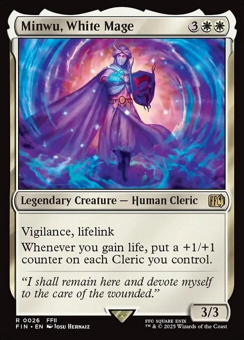 Minwu, White Mage ~ Final Fantasy [ NM ] [ Magic MTG ]