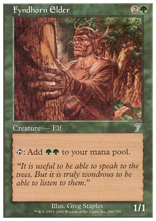 Fyndhorn Elder ~ Seventh Edition [ EX ] [ Magic MTG ]