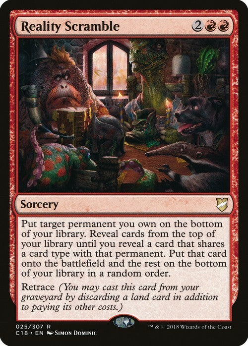 Reality Scramble ~ Commander 2018 [ EX ] [ Magic MTG ]