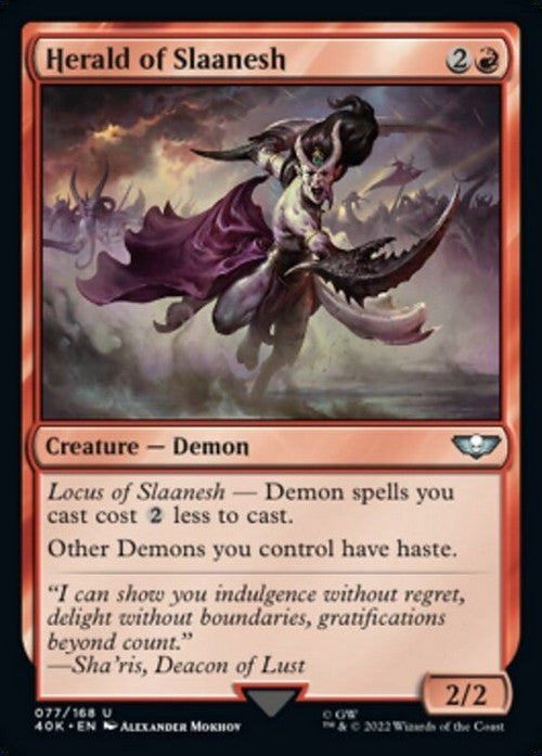 Herald of Slaanesh ~ Commander: Warhammer 40,000 [ NM ] [ Magic MTG ]