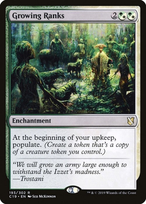 Growing Ranks ~ Commander 2019 [ EX ] [ Magic MTG ]