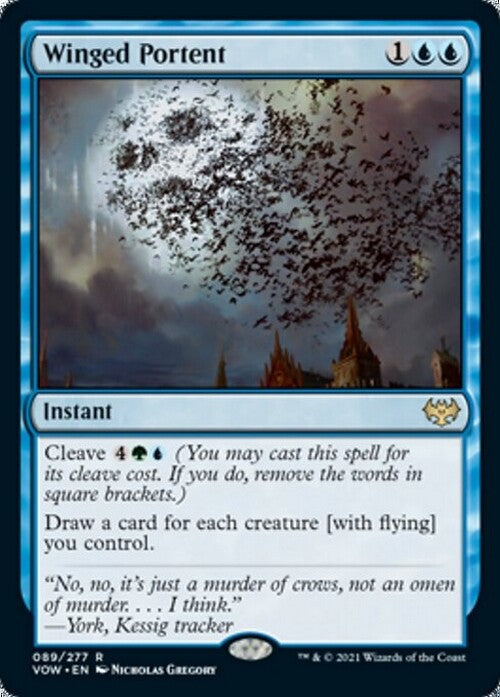 Winged Portent ~ Crimson Vow [ NM ] [ Magic MTG ]