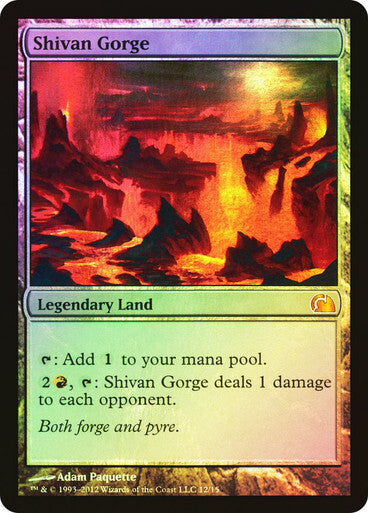FOIL Shivan Gorge ~ From the Vault [ NM ] [ Magic MTG ]