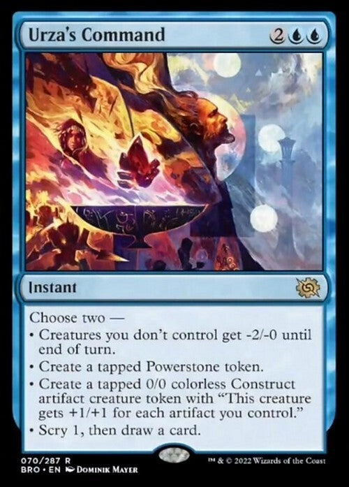 Urza's Command ~ The Brothers' War [ NM ] [ Magic MTG ]